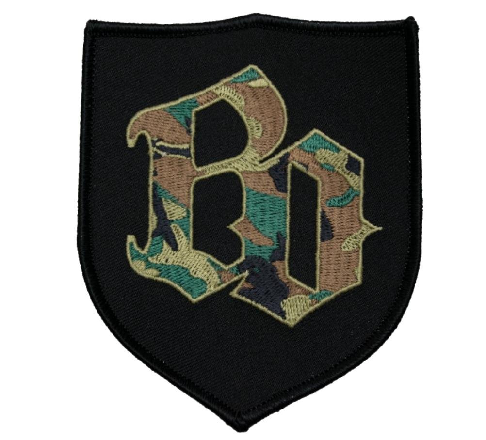 Böhse Onkelz - BO Camouflage Aufnäher/Patch | Onkelz Aufbügler, ca. 9 x 11 cm