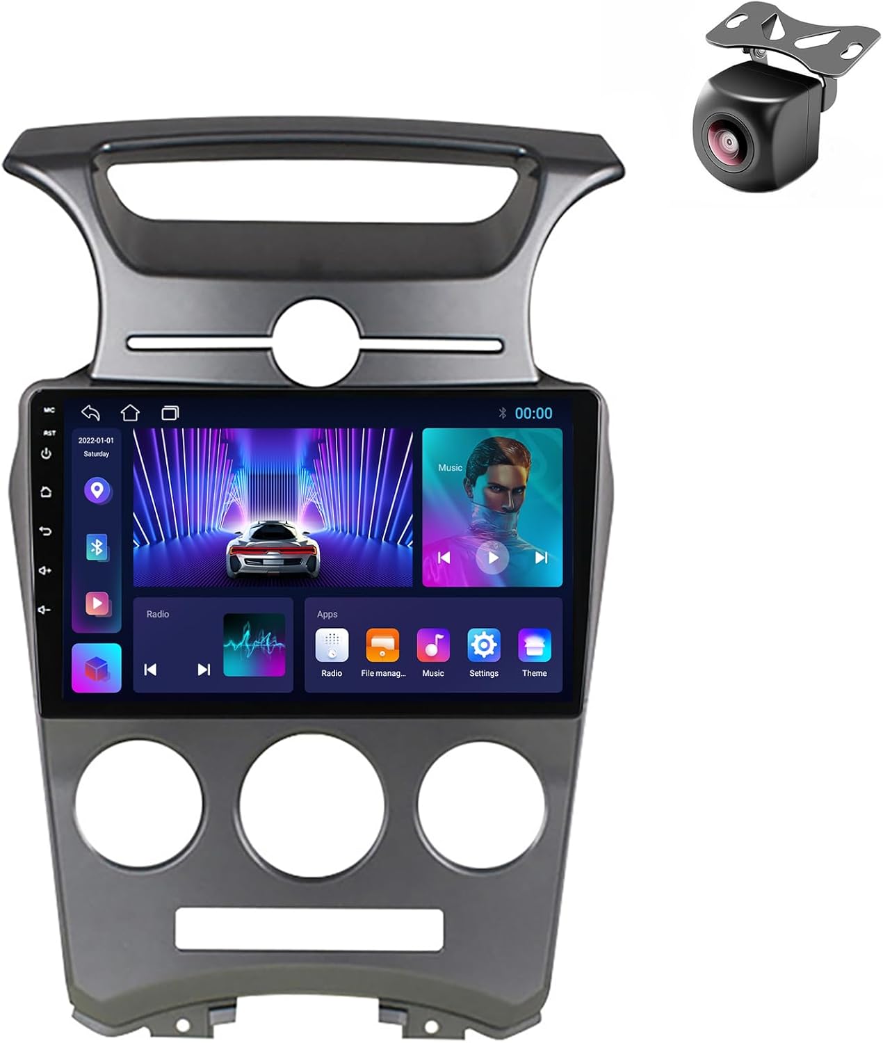 Android 13 System for Kia Carens Rondo 2006 2007 2008-2012 2 DIN Car Stereo with SWC FM CarPlay Android auto GPS Navigation Touch Screen Upgrade Car Radio Multimedia Player (M100CP 4core 1+32G)