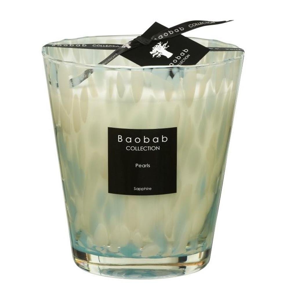 Baobab Max 16 Pearls Sapphire Kerze, Kerzenwachs, 16cm, 16x10x16 cm