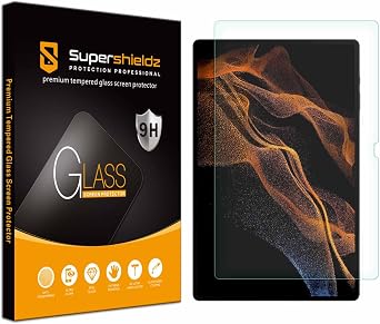Supershieldz Designed for Samsung Galaxy Tab S8 Ultra 14.6 inch Tempered Glass Screen Protector, Anti Scratch, Bubble Free