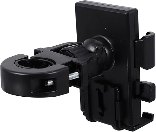 Aluminum Alloy Bike Phone Mount Anti-Shake Handlebar Holder Stable Motorcycle Cellphone Stand Compatible with iPhone and All Smartphones