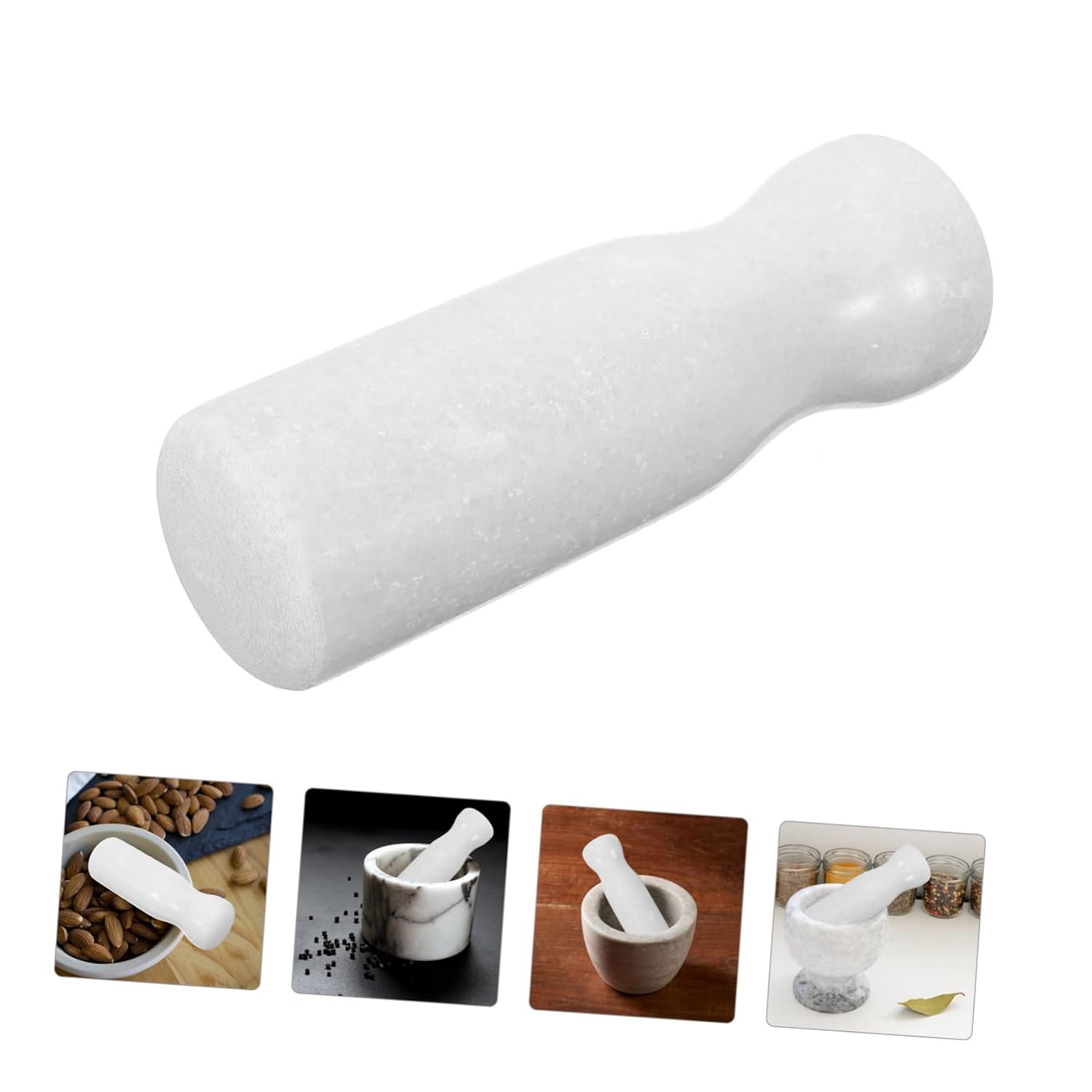 Granite Mortar Pestle Marble Garlic Crusher Manual Stone Grinder for Spices