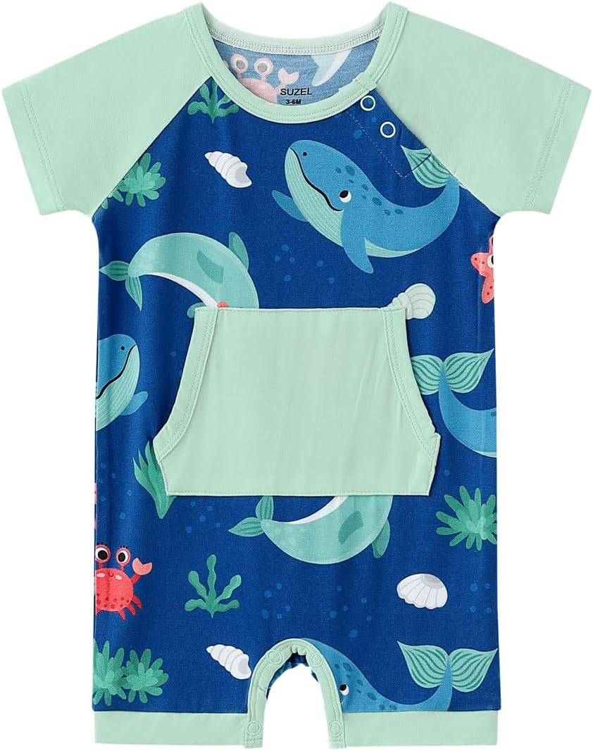Bamboo Viscose Baby Romper - Baby Infant Boys Girls One Piece Jumpsuits Summer Playwear