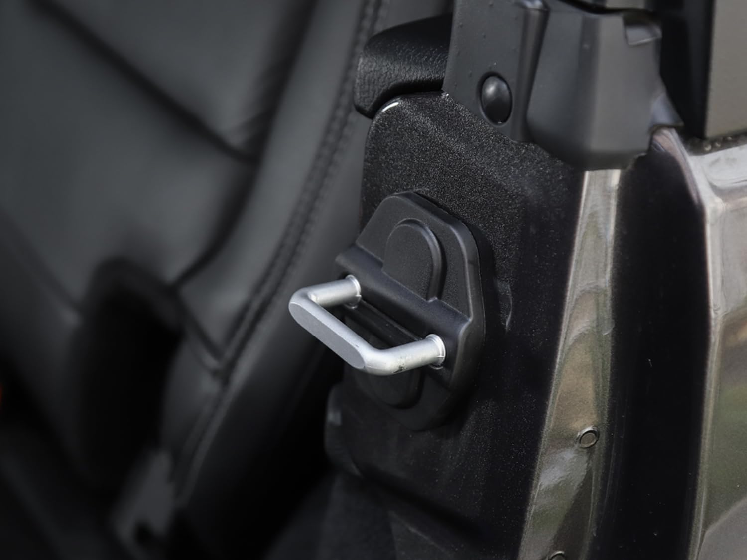 6-Pack Door Lock Cover Buckle Decor Trim for Jeep Wrangler JL JLU 4XE Unlimited Sahara Sports Rubicon Gladiator — view 6