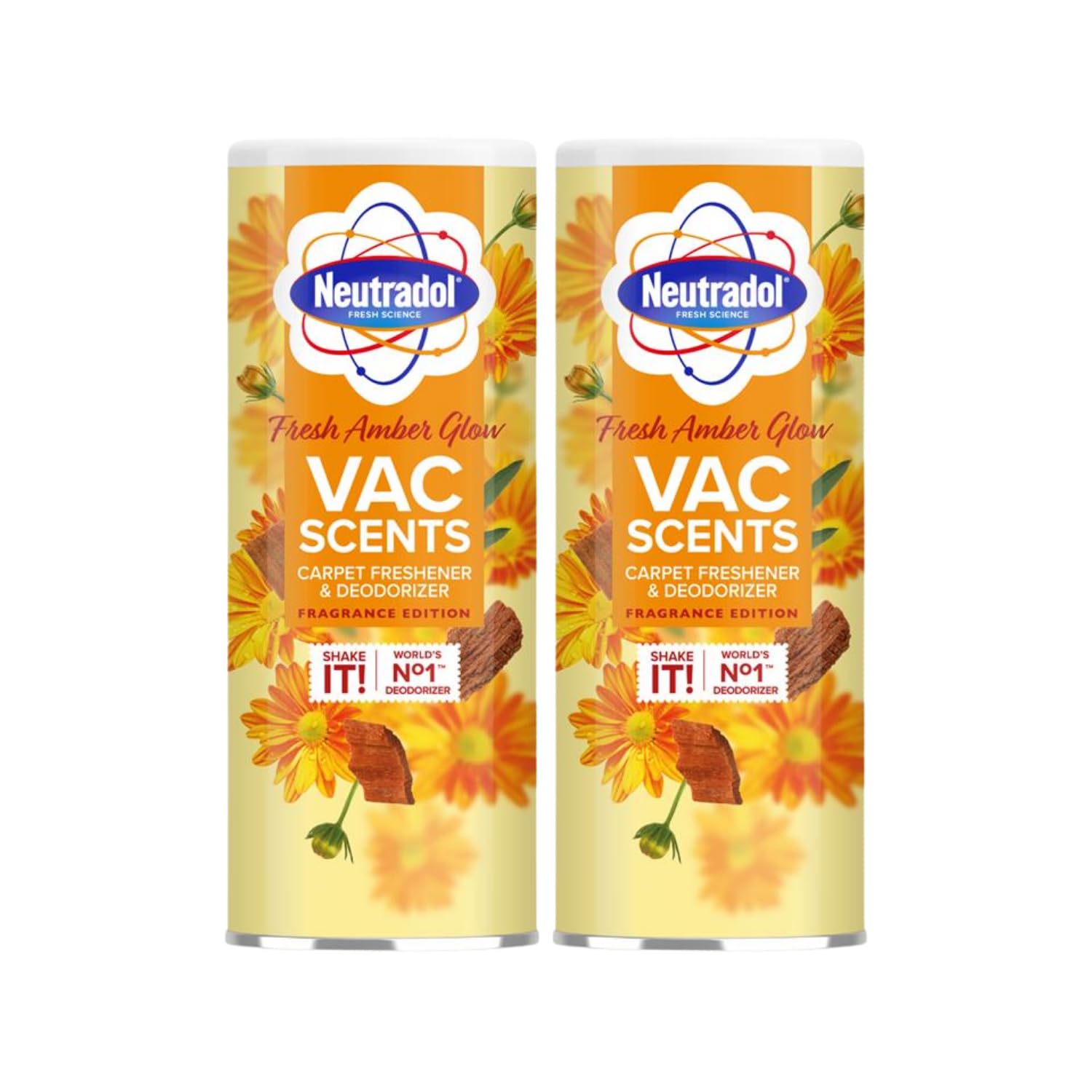 Neutradol Vac Carpet Deodoriser Amber Glow 3 x 350g Odour Destroyer