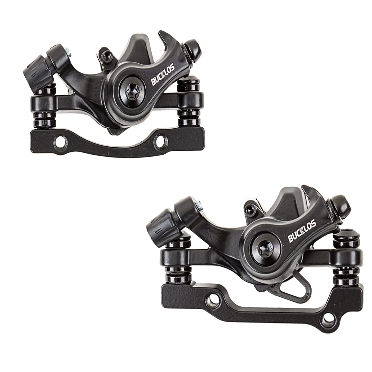 BUCKLOS MTB Bike Disc Brake kit, Mechanical Disc Brakes Aluminum Alloy Caliper for Mountain Bike with 160mm Stainless Steel Rotor/Floating Rotors