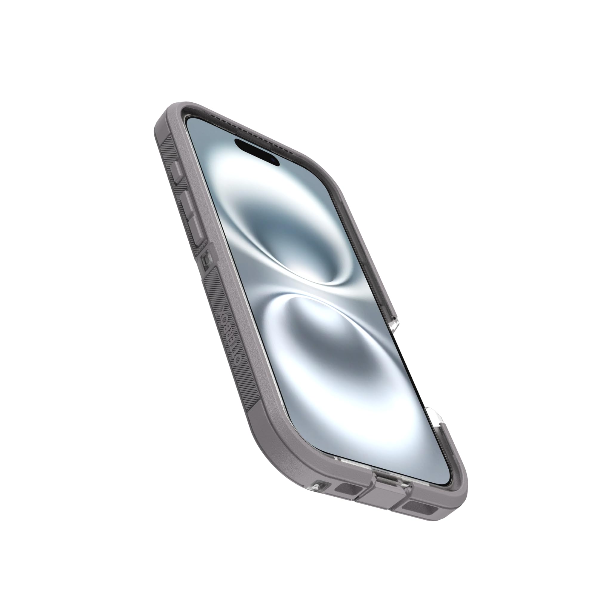 OtterBox Defender Series XT MagSafe Hülle für iPhone 16, stoßfest, Ultra-robust, schützende Hülle, 7X getestet nach Militärstandard, Transparent/Grau