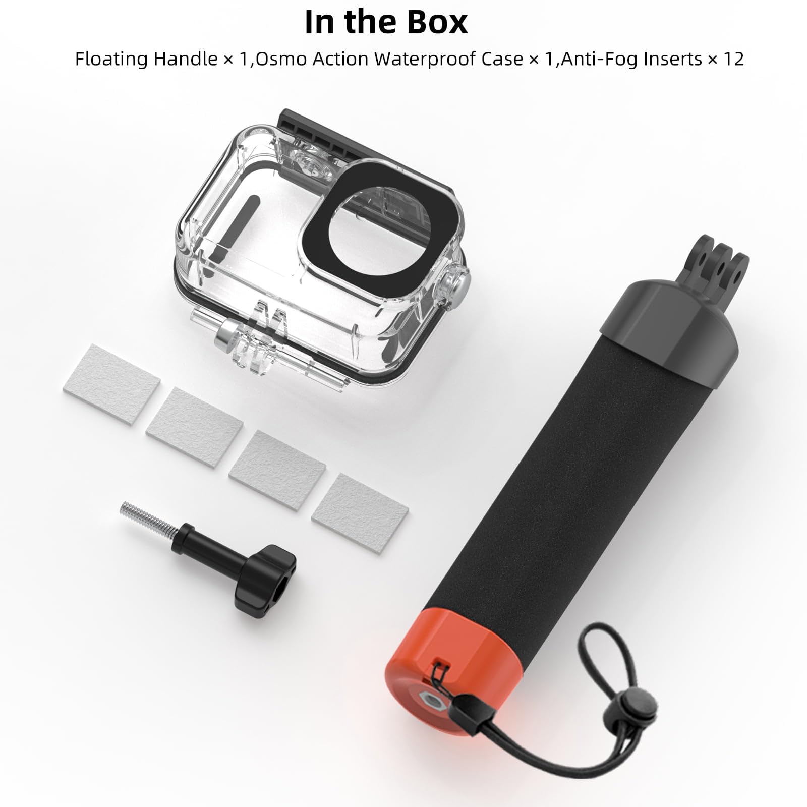 Juego de accesorios de buceo Osmo Action (mango flotante y carcasa impermeable), compatible con DJI Osmo Action 5 Pro, Osmo Action 4, Osmo Action 3 – Accesorios subacuáticos para DJI Action 5 Pro/4/3