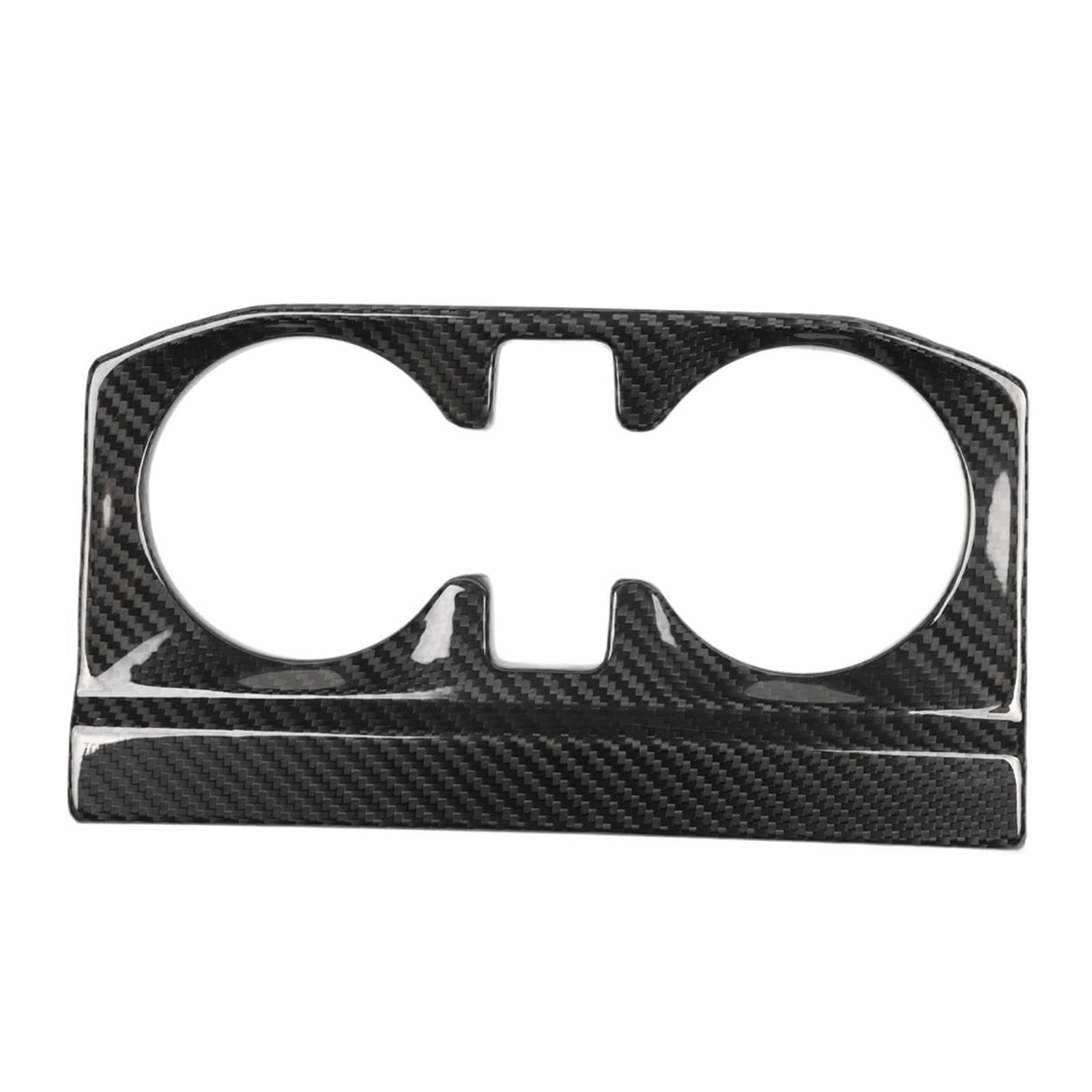 Interior Trim for F150 for F 150 for Raptor 2021 2022 2023 2024 Car Interior Console Rear Water Cup Panel Cover Trim Accessories Cover Trim Sticker(Glossy Carbon)