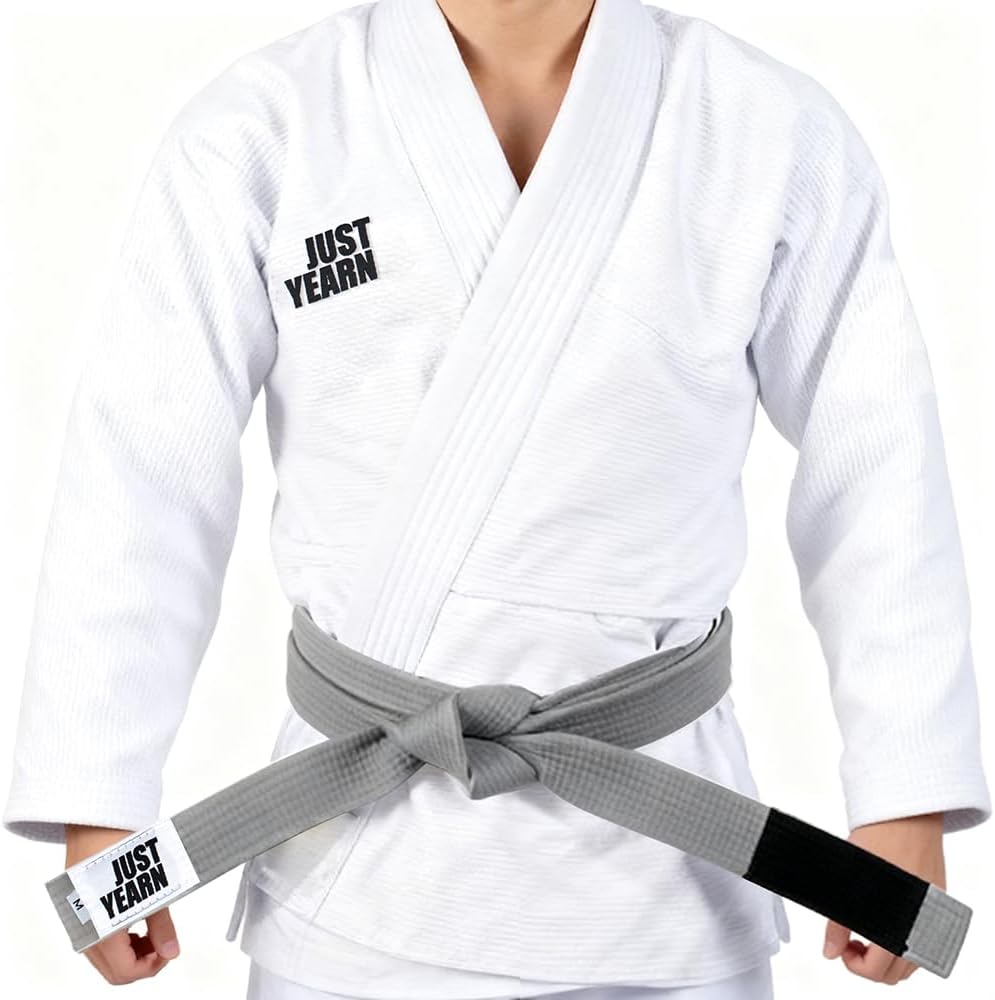 JUST YEARN Kids BJJ Belt - 100% Cotton Brazilian Jiu Jitsu Belt for Children, Soft Durable Training Belt - Image 3