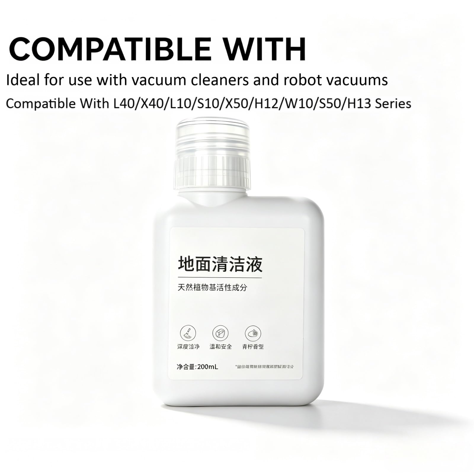 Detergente Per Pavimenti—Compatibile Con Dreame L40/X40/L10/S10/H12/W10/H13 | Contiene ingredienti di origine vegetale e la sua formula delicata elimina in profondità macchie e odori.(4PCS)