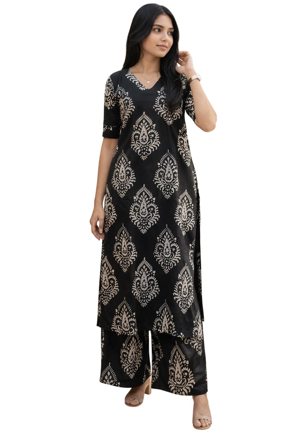 Kurta Sets for Woman | Kurti Set for Womans | Kurti for Womens Latest | Suit for Women | Ethnic Kurta Set with Pants | Salwar Suit for Party Outfits-image-38