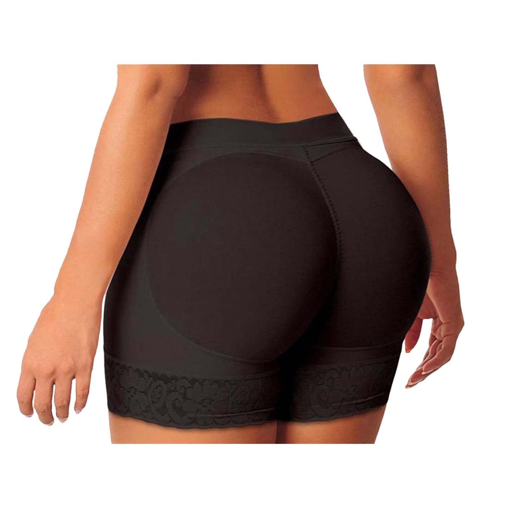 XYNSNDB Damskie majtki modelują brzuch Butt Lifter Body Szorty z wkładkami Wyszczuplają biodra Bielizna modelująca z koronką