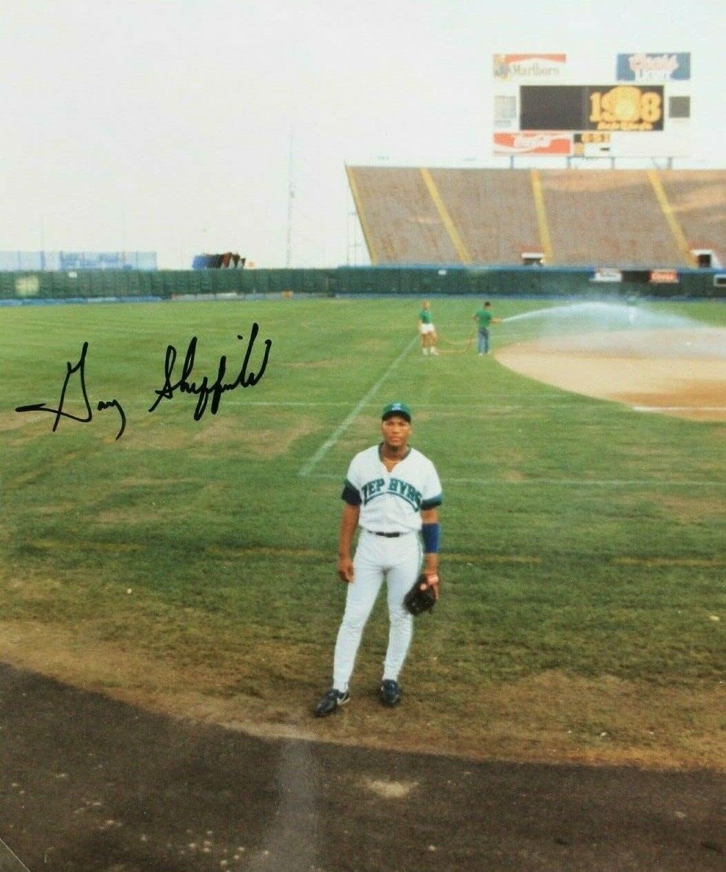 Gary Sheffield Yankees Signed Autographed 8x10 MiLB Zephyers ROOKIE Photo JSA