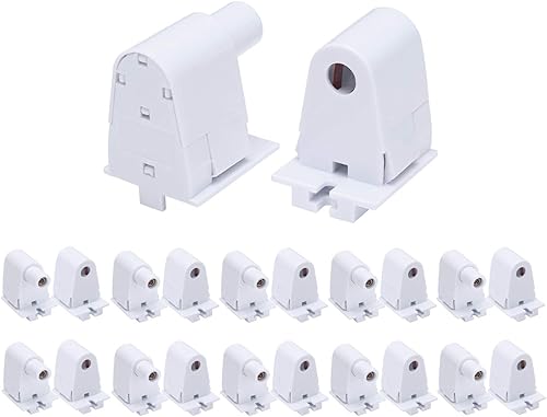 10 pares de conectores de base de lápida con T8 de un solo pin FA8 de 8 pies de bombilla LED de repuesto de émbolo fluorescente