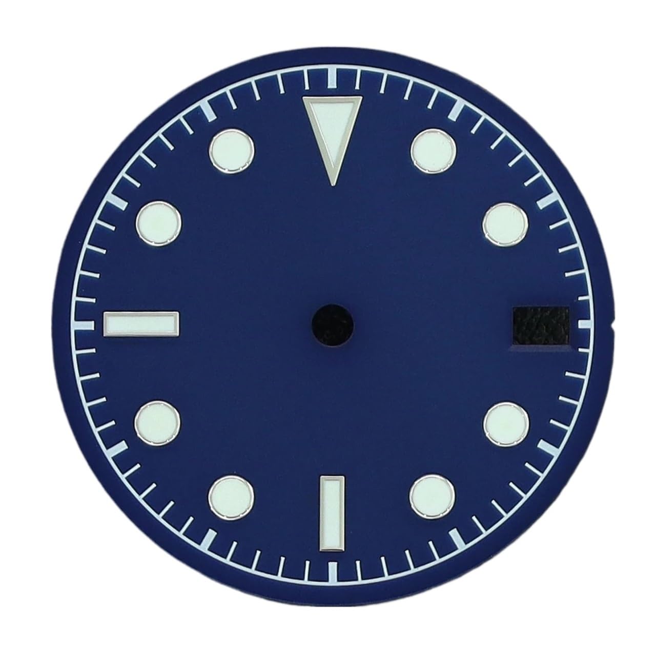 Cadran NH35 bleu avec calendrier pour réparer et personnaliser votre montre