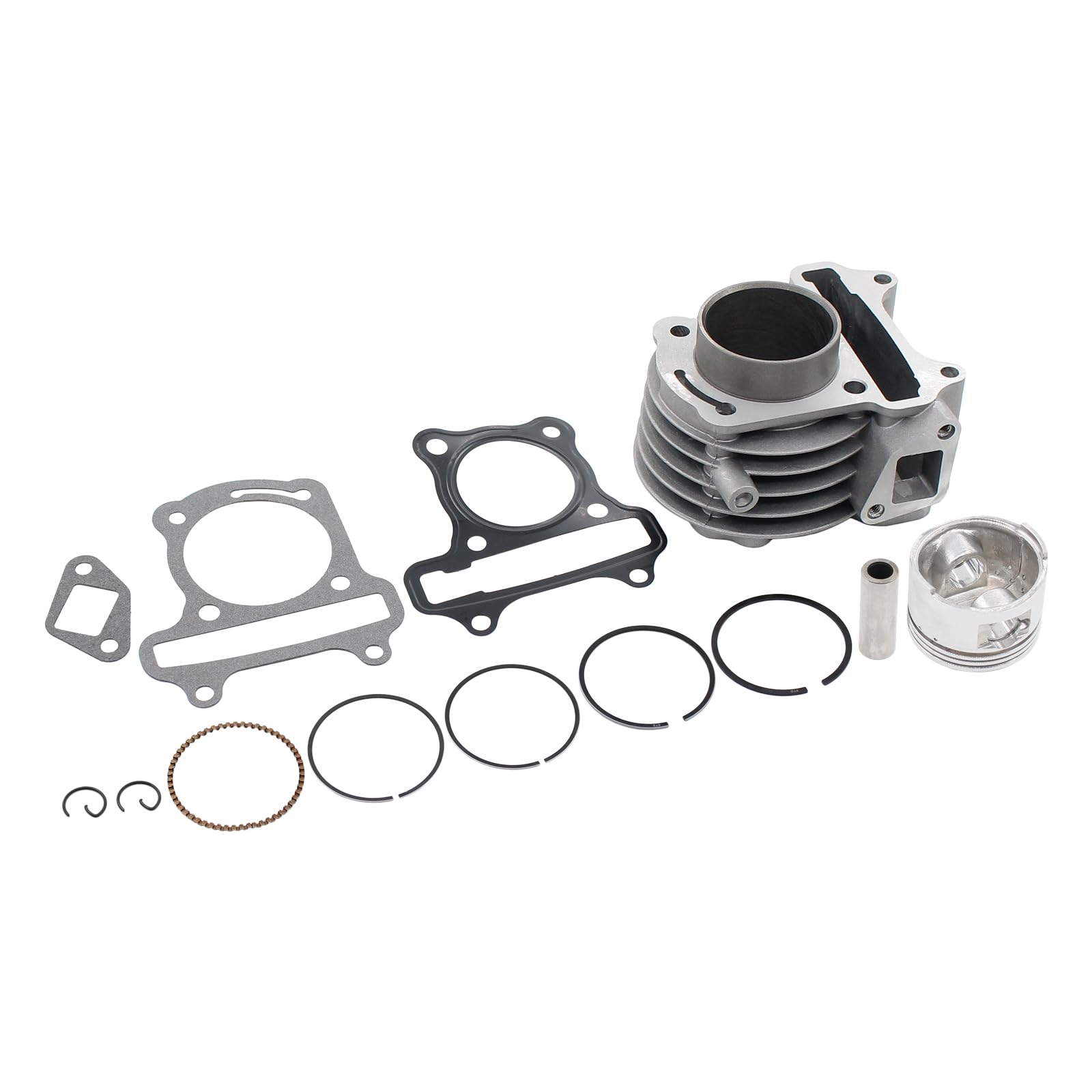 Zylindersatz Zylinder Kit für GY6 50ccm 4-Takt Chinaroller 139QMB 139QMA Motor für Adly Baotian BT49QT Benero Benzhou YY50QT Rex Flex Tech Qingqi QM50QT Jinlun JC50QT Jonway Longjia Znen Hyosung Lifan