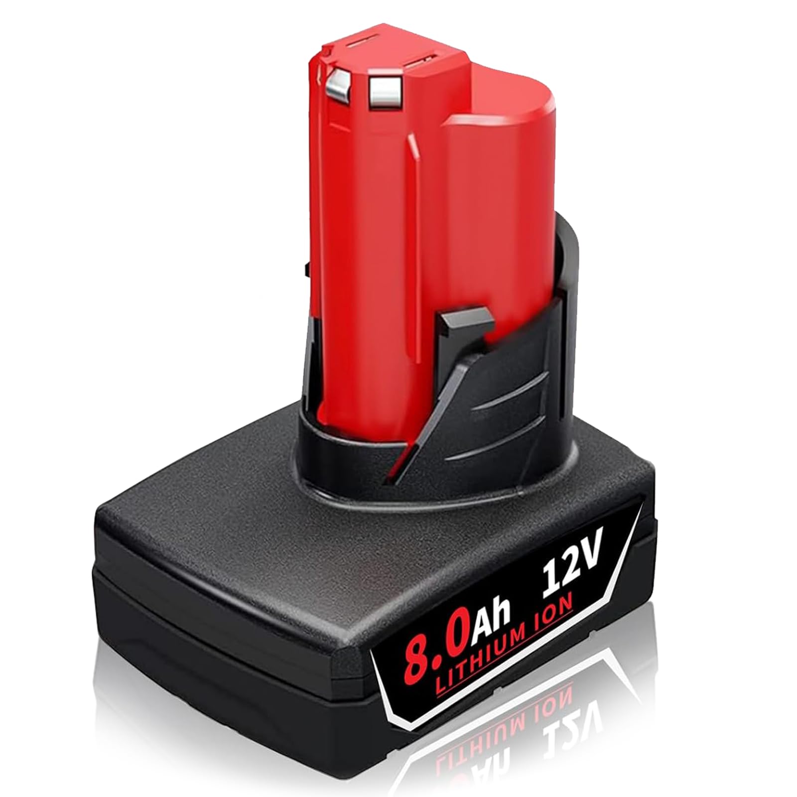 12V 8000mAh M12 Li-ion Replacement for Milwaukee M12 Battery Compatible with Milwaukee 12V Battery 48-11-2411 48-11-2402 48-11-2440 48-11-2411 Cordless Tools