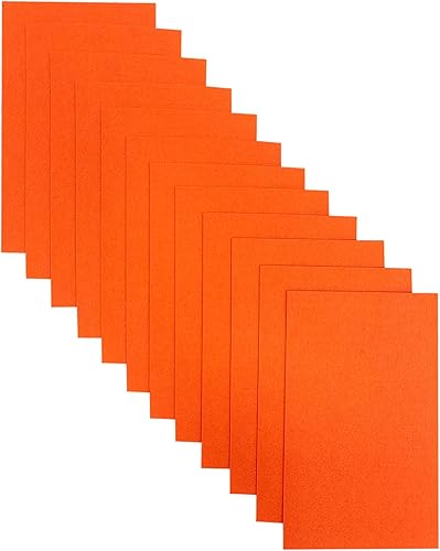 Miniatura 5 de Jtnohx Stiff Craft Hojas de fieltro, tela de fieltro de 0.079 pulgadas de grosor para manualidades, 12 cuadrados de fieltro de color de 7 x 11.3