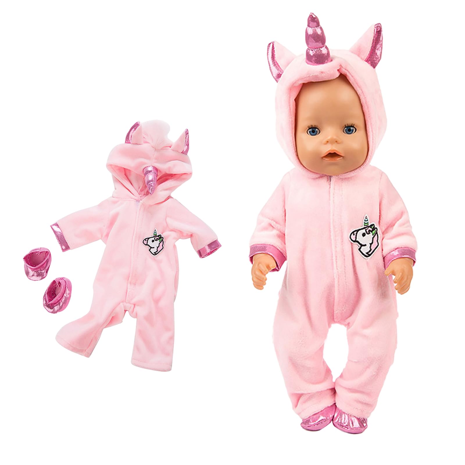 Ropa Tejida A Mano Para Muñecas De 35-43 Cm – Conjunto Rosa De Vestido Y Accesorios – Regalo Para Niños Y Coleccionistas (Muñeca No Incluida)