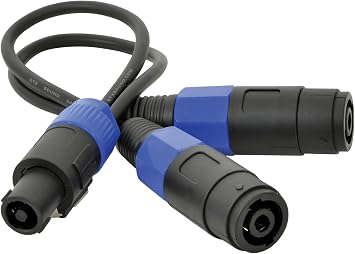 كابل مخرج مكبر صوت مزدوج من Citronic Splitter لمكبرات الصوت وأنظمة الصوت المنزلية 0.3 متر