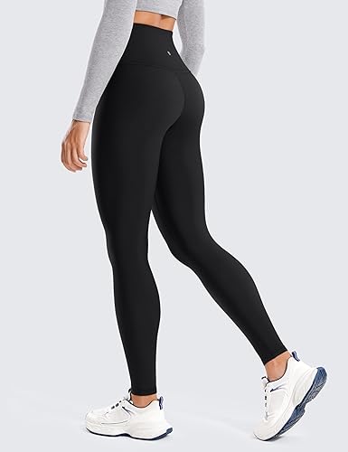 Miniatura 2 de CRZ YOGA Leggings con forro polar de 28 pulgadas, térmicos, casuales, para entrenamiento, yoga, pantalones de longitud completa, cálidos para