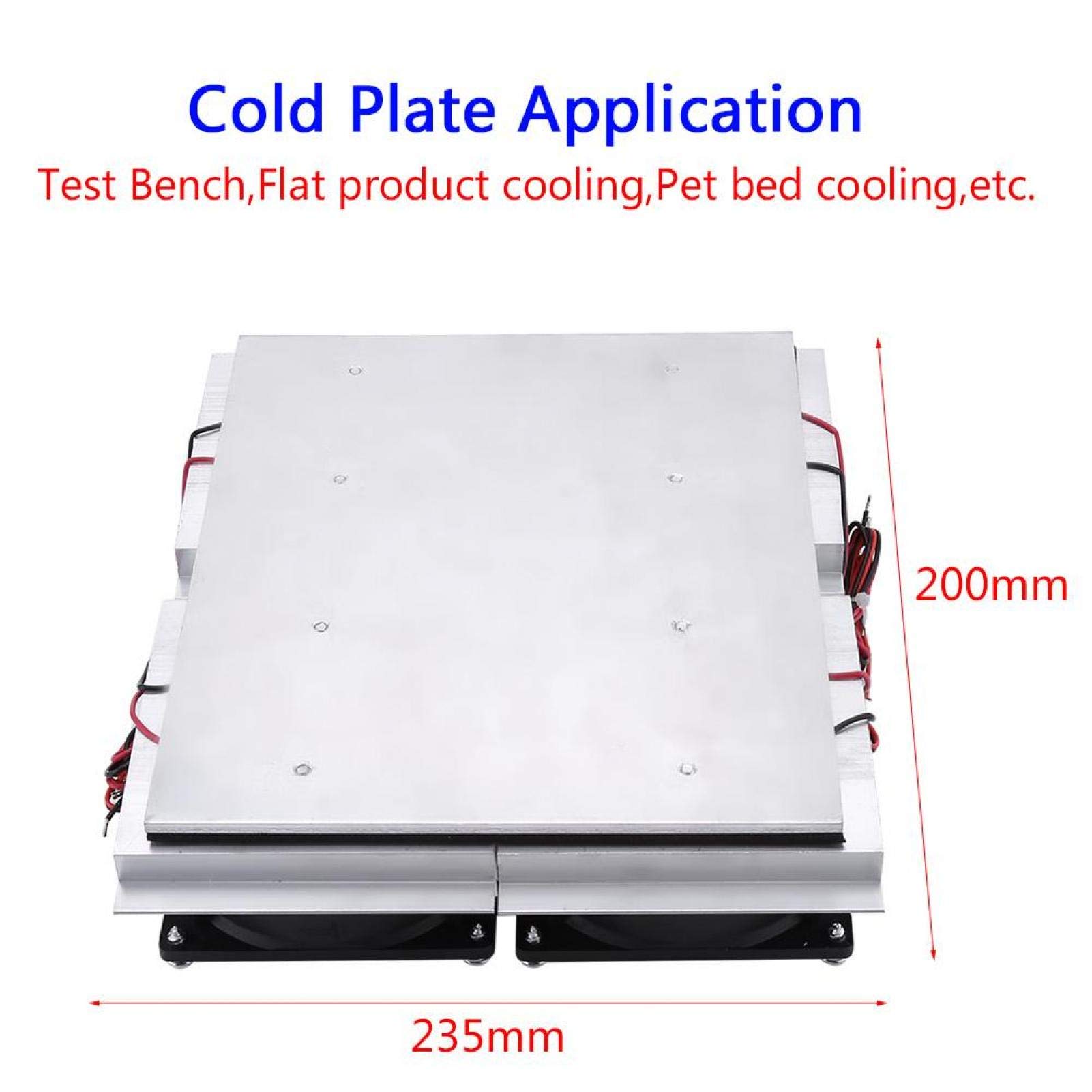 Piastra di refrigerazione a semiconduttore, dispositivo di raffreddamento termoelettrico da 12 V 240 W Sistema di raffreddamento a refrigerazione a semiconduttore Peltier Dispositivo di raffreddamento