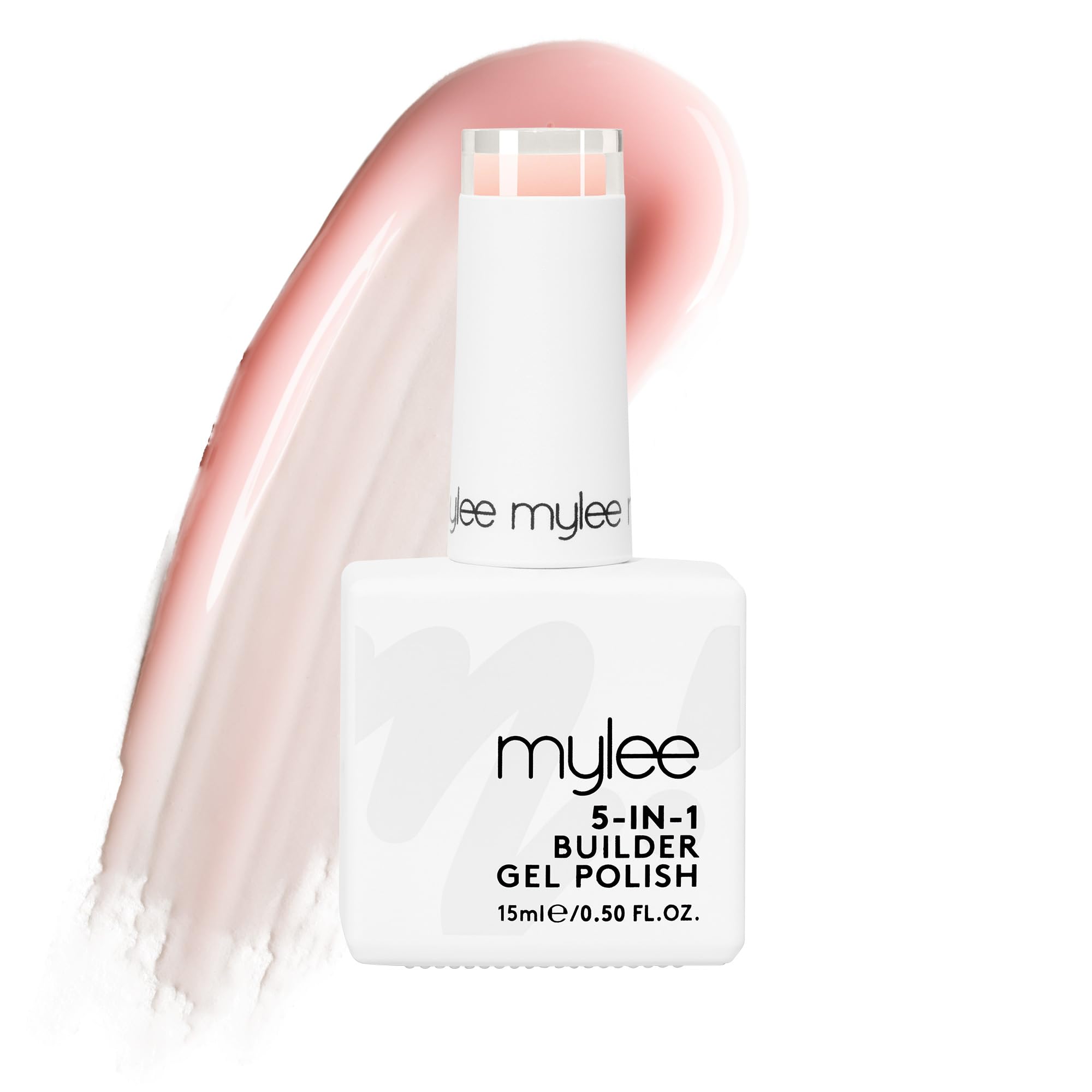 Mylee Builder Gel Fortalecedor 5 en 1 15ml, Esmalte de Uñas UV/LED, Puntas y Extensiones, Decoración de Uñas, Calcomanías y Joyas, Reparación Profesional de Manicura (Peach)