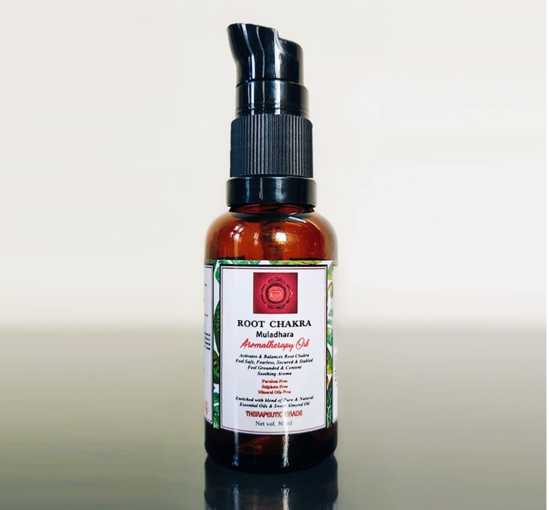 Charming Aura Root Chakra (Muladhara) Aromatherapy Oil- Feel Grounded, Secure & Safe
