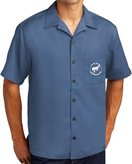 Men's Ford Bronco Circle Upscale Camp Shirt with Pocket