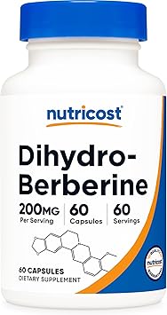 Nutricost Dihydroberberine Capsules 200mg, 60 Capsules - More Bioavailable Metabolite of Berberine