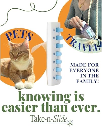 Miniatura 6 de The Original Take-n-Slide Medication Tracker and Reminder 5 Count PackageReusable Pill Trackers  Attach to Your Bottle (NOT Included)  Pill