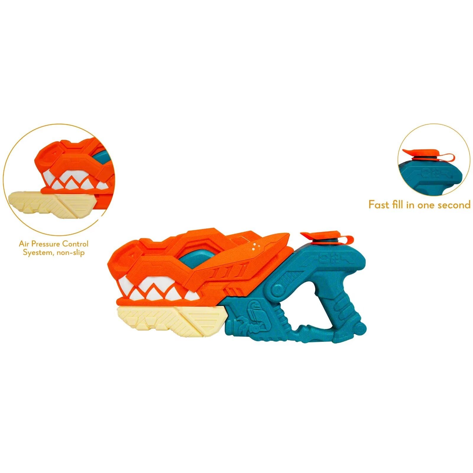 Fun Squirt Sea Dinosaur Guns Cool Water Gun Squirter Pistols Summer Swimming Pool Beach Party Favor Toys, Easy to Fill and Shoot for Outdoor Water Fighting Birthday Party