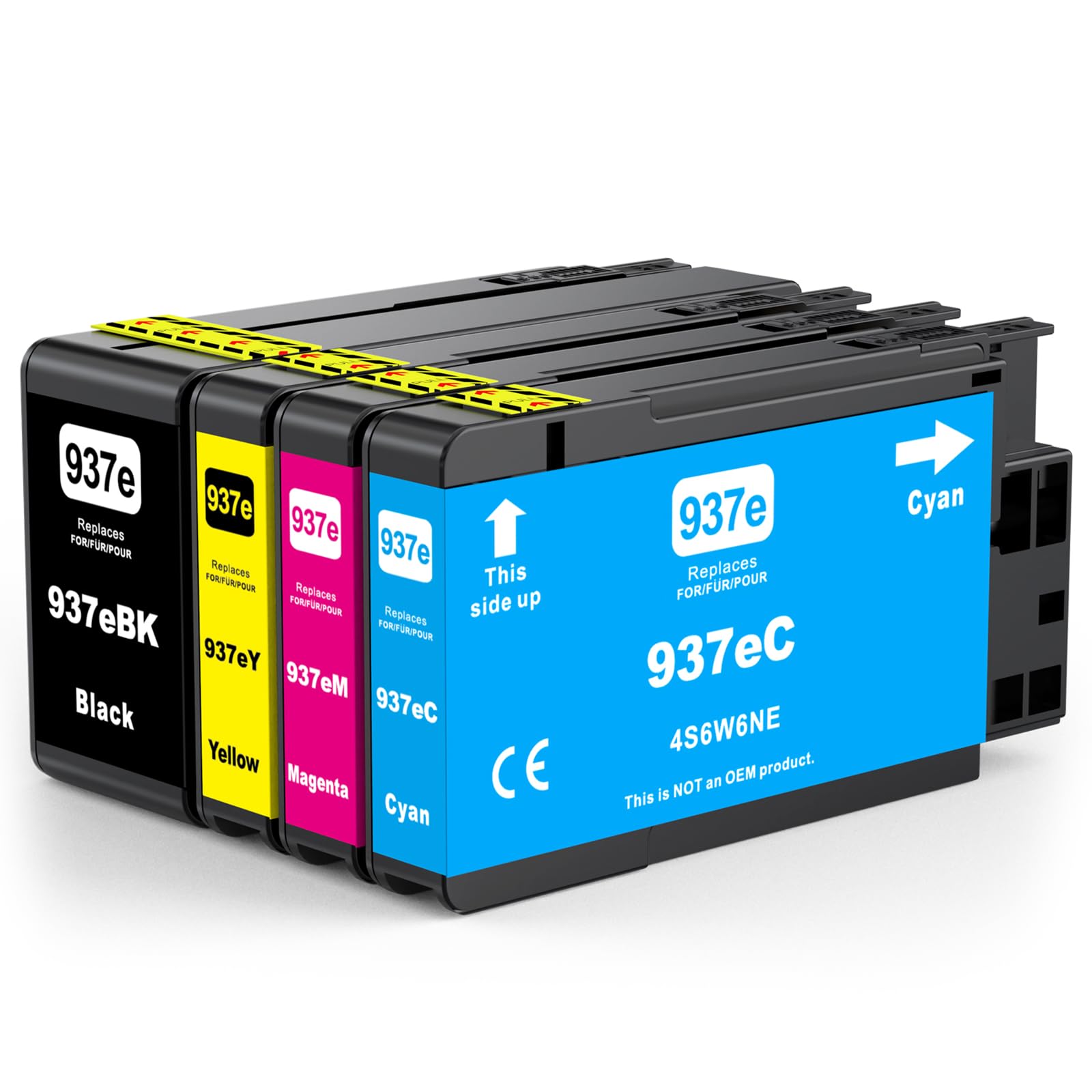 INK4U Lot de Cartouches 937XL (avec Puce) compatibles avec Les Cartouches