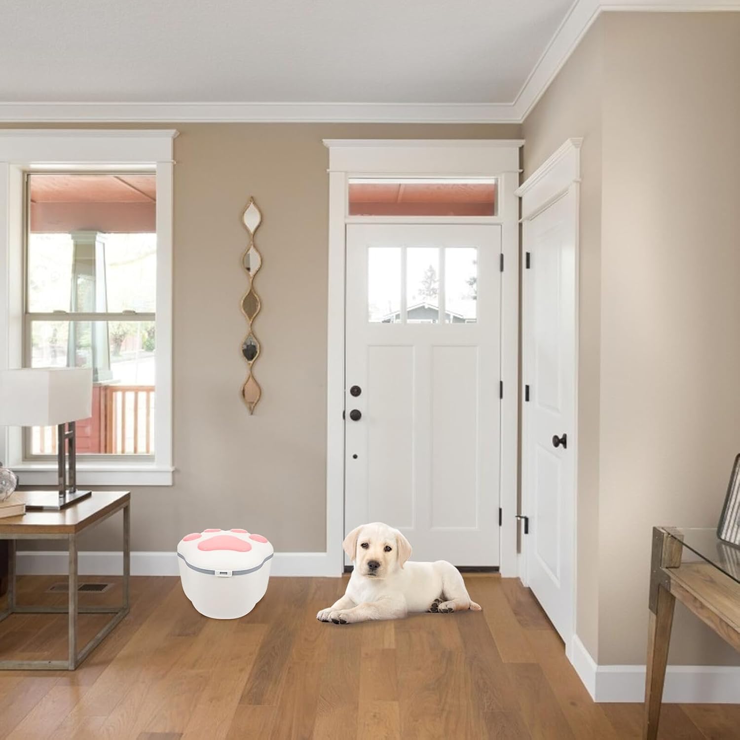 Sealed Pet Food Container with Airtight Lid for Dog and Cat Food Plastic Storage Bucket with Dustproof Seal for Kitchen Use