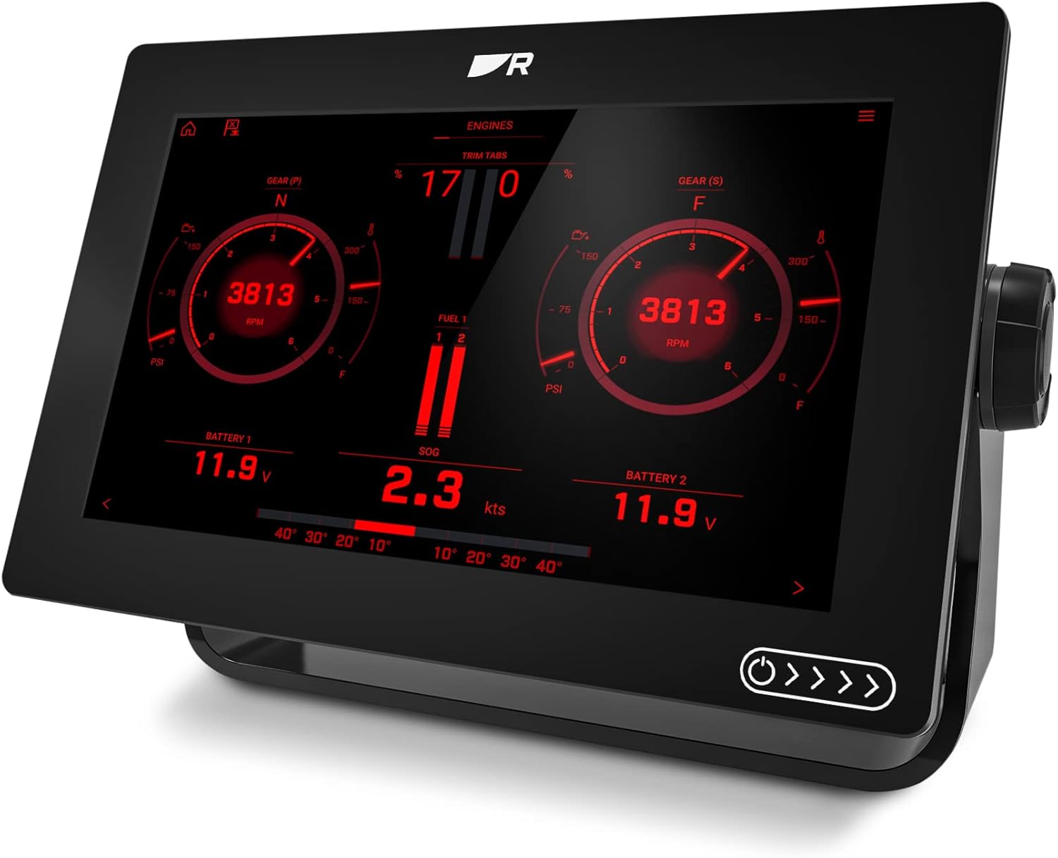 Axiom+ 9, Multi-Function 9" Display with Lighthouse North America Chart