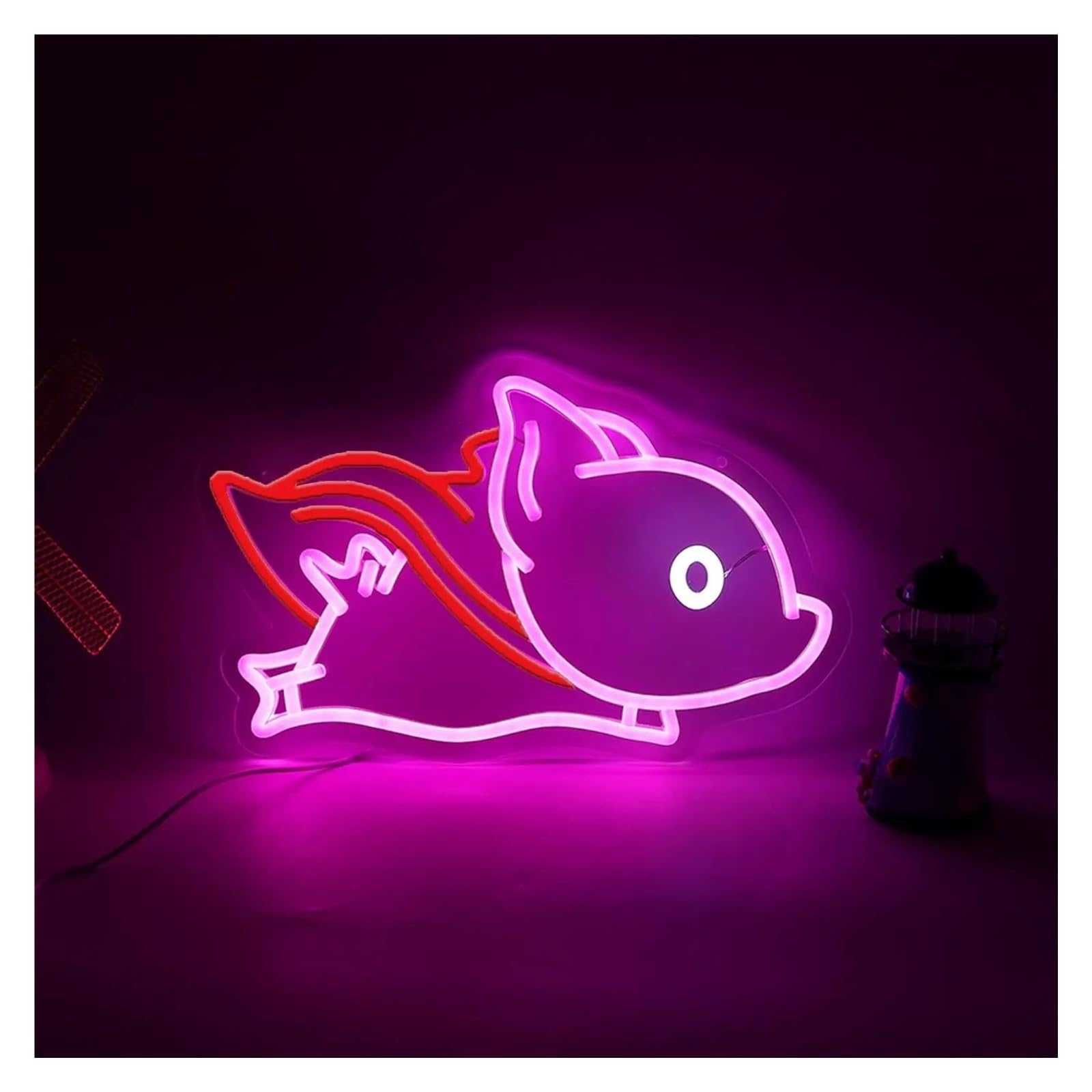 SHOUXI Sign Lamp Fly Pig Neon Lights for Kids Bedroom Shop Game Room Man Cave Decor 23.5x34.5cm