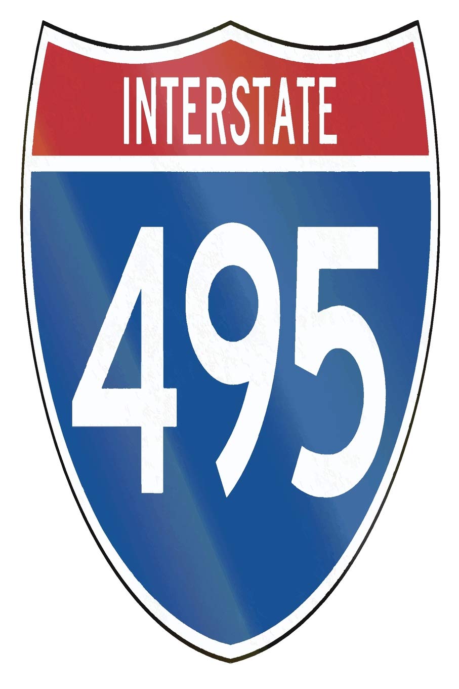 Interstate 495: 6x9 College Ruled Line Paper 150 Pages