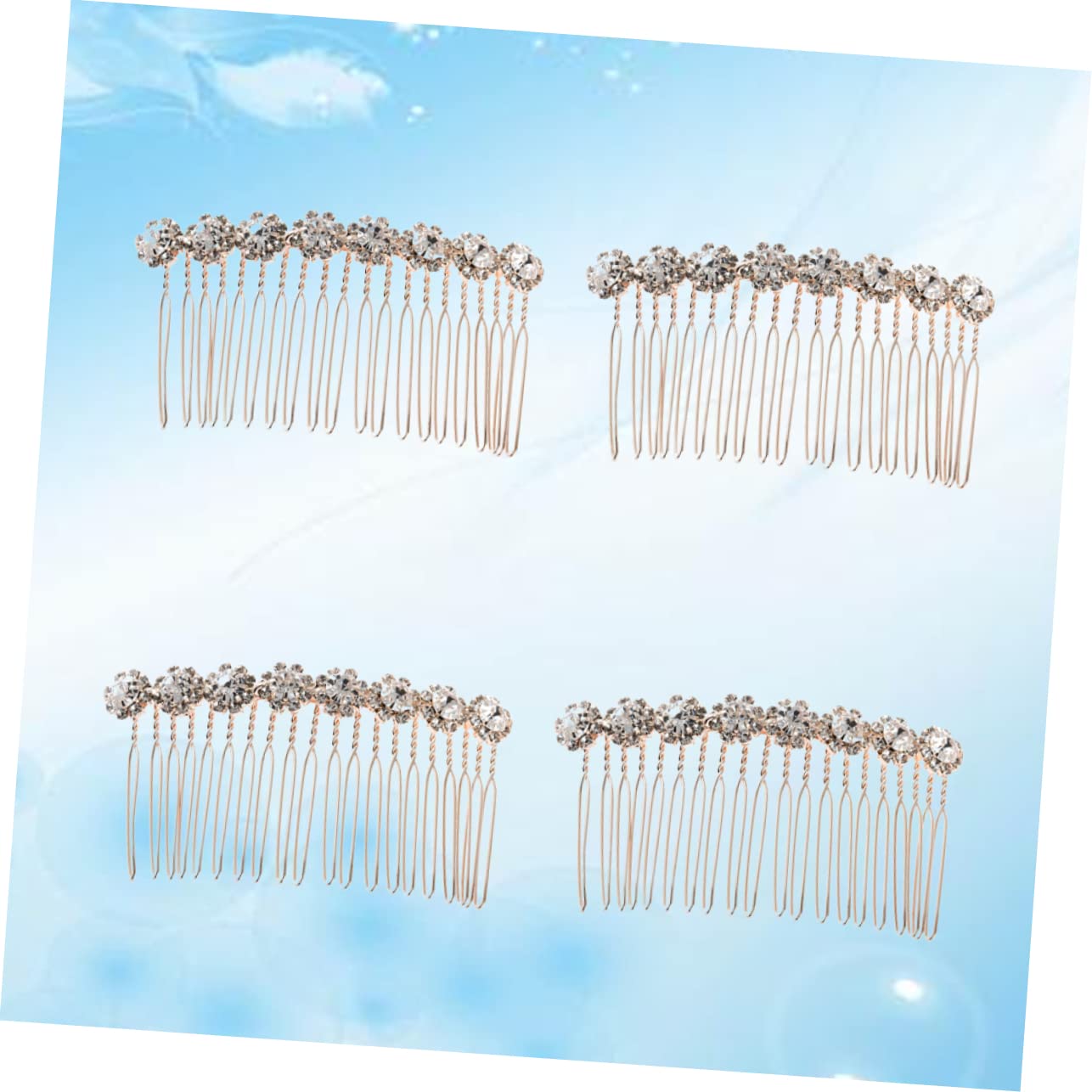 Didiseaon 12pezzi Pettini Eleganti Strass Per Accessori Creativi Per Acconciature Da Donna Headdress Per Matrimoni e Feste Stile c