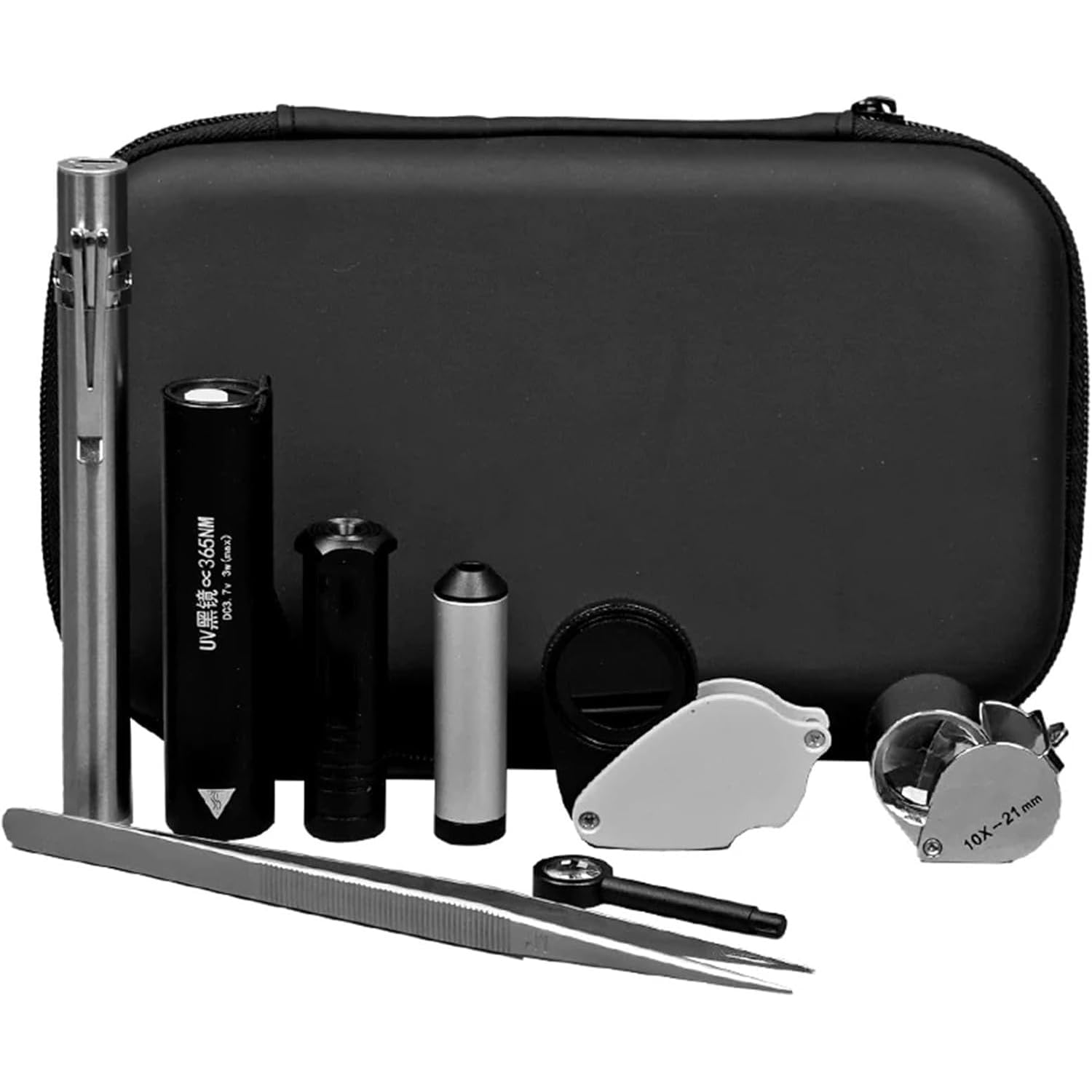 YXZQLOZ 8 Set Gemstone Identification Tool Kit, 10x Loupe, Color Filter, Dichroscope, Spectroscope