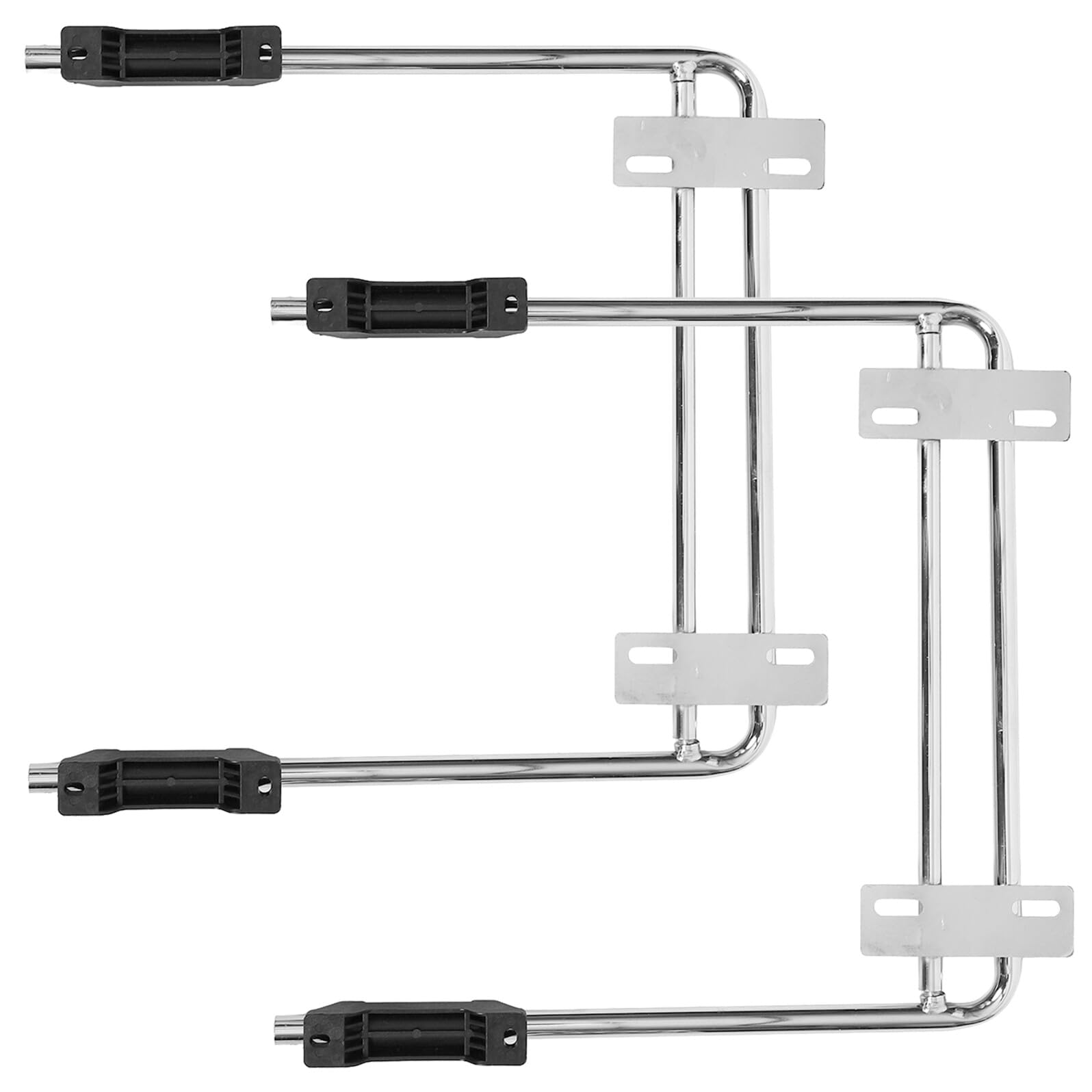 Reposapiés Ajustable para Silla de Oficina de Hierro Plata 2 Piezas | Mecanismo Giratorio, Instalación Sencilla, para Workspace y Home Office