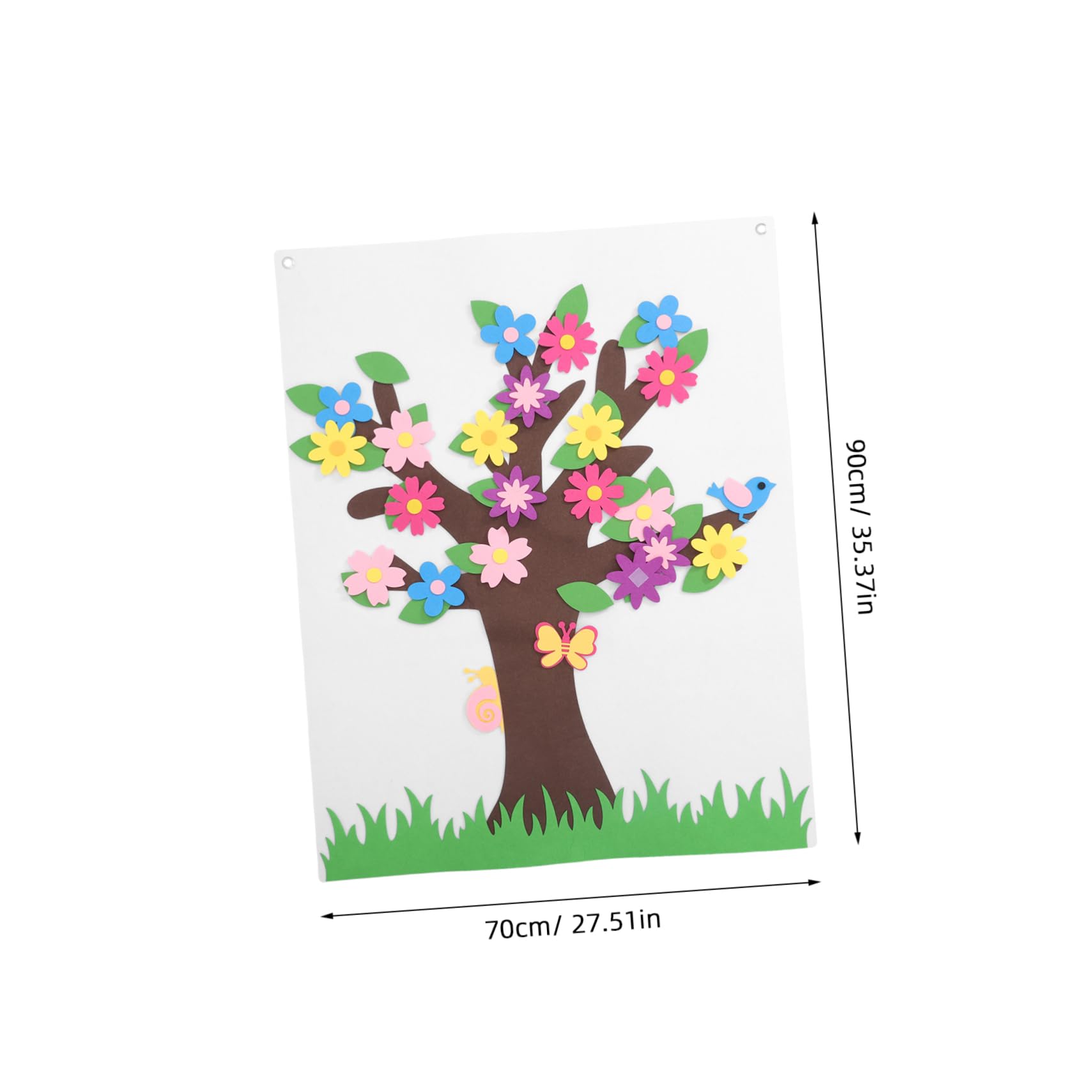 YARNOW Teractive Boys and Girls Room Decor 1 Set DIY Felt Board Storyboard Educational Props