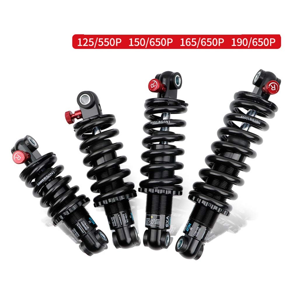 Amortiguador Para Bicicleta MTB 190 mm de bicicletas de montaña de la aleación de aire del amortiguador trasero de amortiguación ajustable for el ciclismo viaje de descenso Amortiguador De Bicicleta (