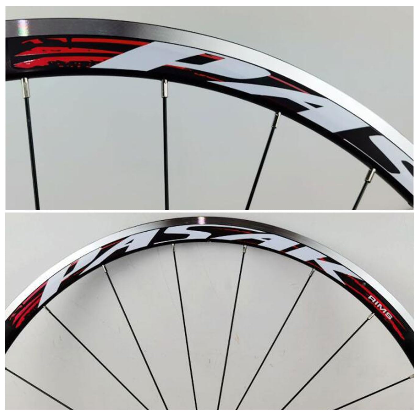 Zestaw kół terenowych do roweru 700c, podwójne felgi aluminiowe obręcze hamulcowe C V szybkie zwalnianie przednie 2 tylne 4 łożyska 7-12 prędkości zestaw kół (kolor: piasta tytanowa, rozmiar 700c)