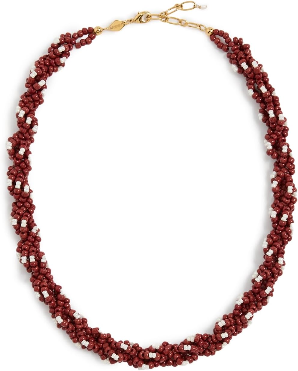 Women's Rodeo Necklace, Deep Burgundy, Red, One Size
