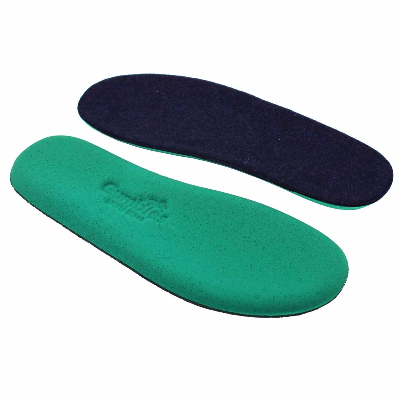 Gumbies Hausschuhe aus recycelten Materialien - rutschfeste & stabile Sohle, herausnehmbare Einlegesohle, wärmehaltend, für drinnen & draußen geeignet - Navy Grey, 46