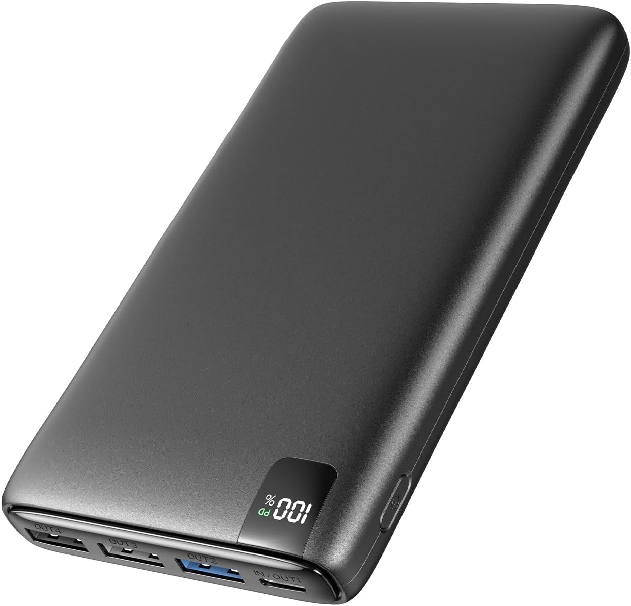 Paloceru Portable Charger Power Bank: 22.5W Fast Charging Power Bank – 26800mAh USB C Battery Bank with LED Display – PD QC 3.0 External Battery Pack with 4 Outputs for Phone Galaxy Tablet