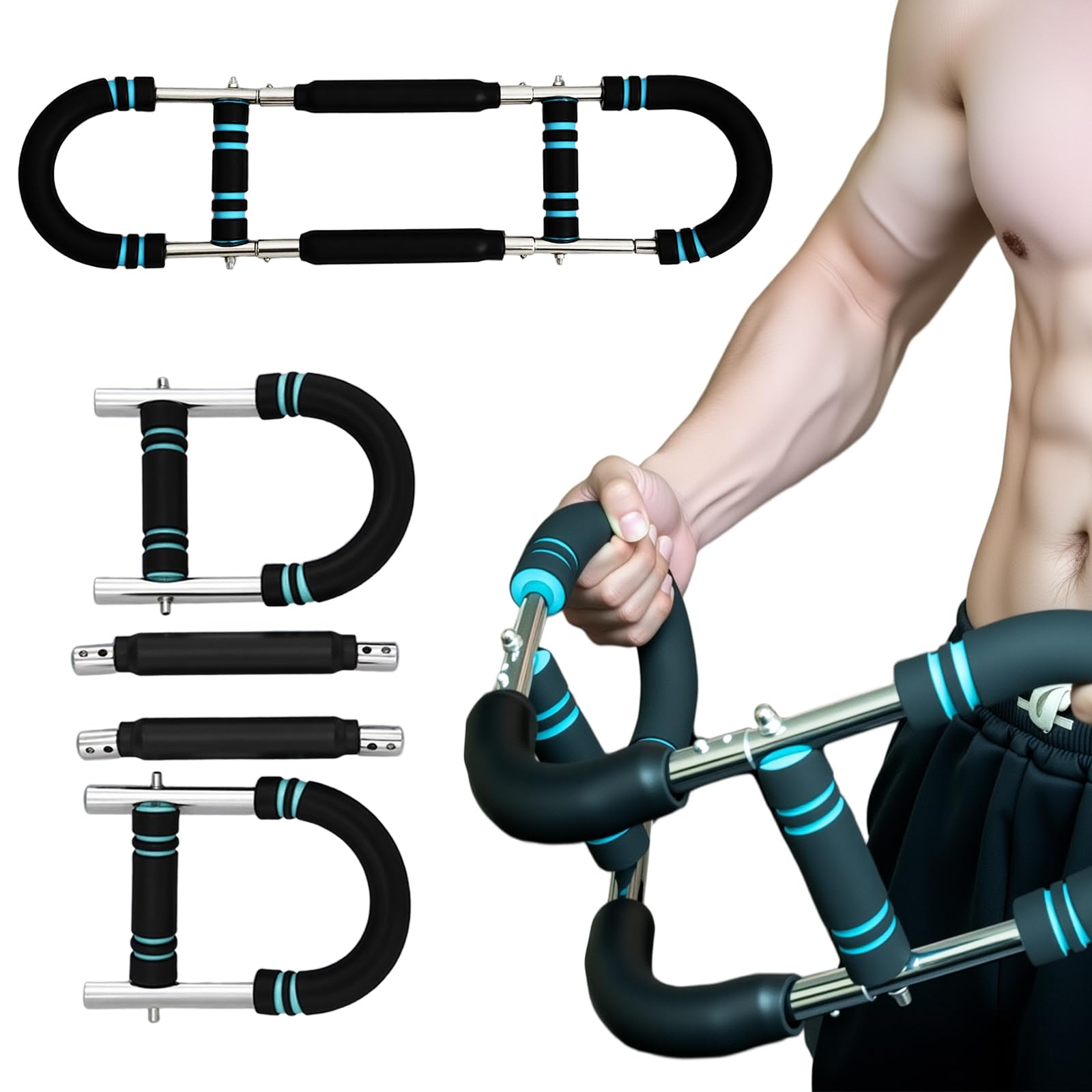 Twister Arm Trainer Adjustable Chest Workout Equipment, Arm Trainer, Twister Arm Trainer, Portable Power Twister Bar, Detachable Design Fitness Anywhere