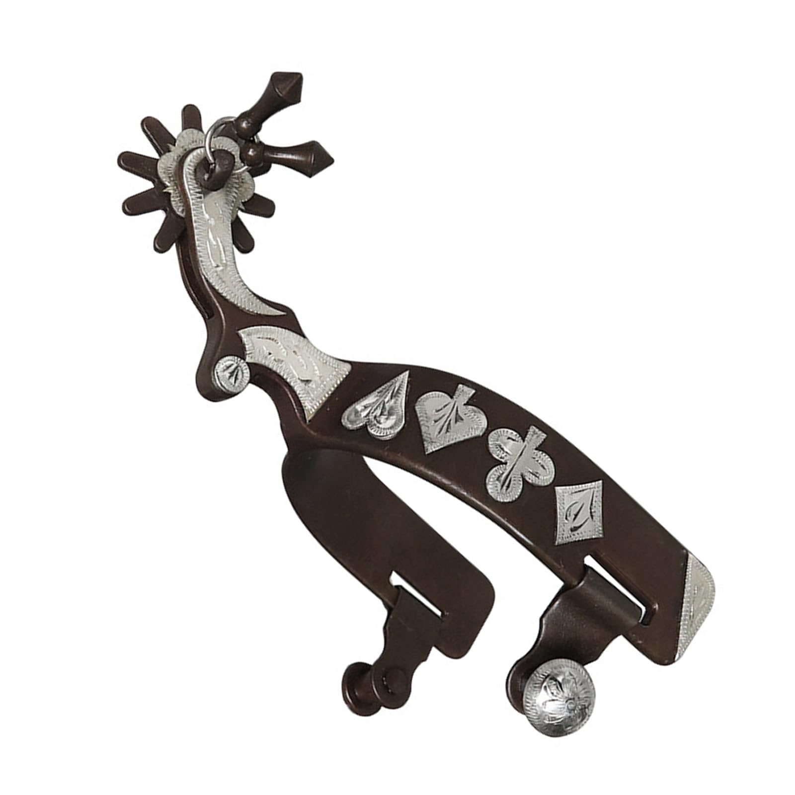 Handgefertigte Metallsporen Mit Deutscher Silber Western Antik Optik. Haltbarkeit Horsebacks Horsemanship Gear Western Horsemanship