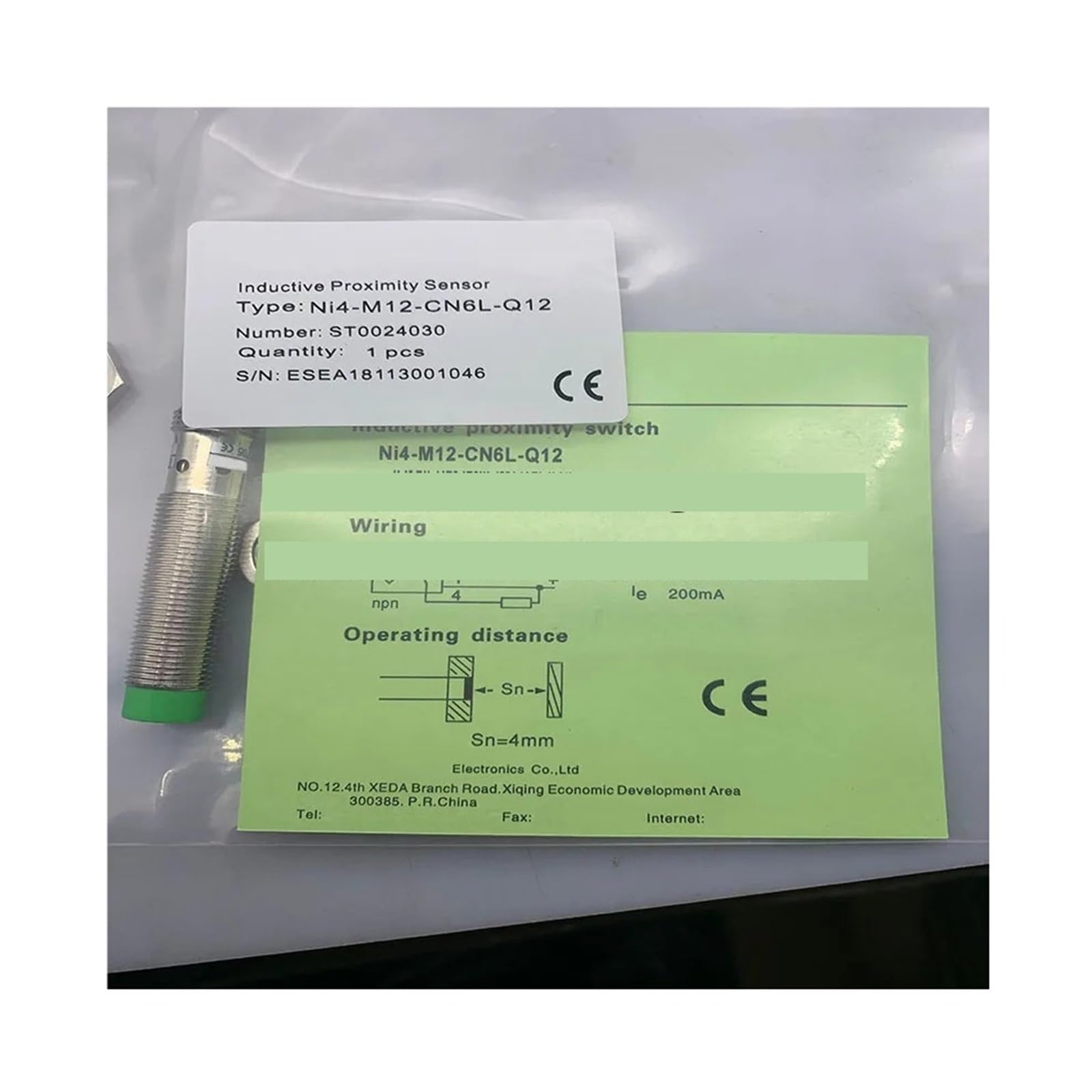 Capteur NI4-M12-OD6L-Q12 détection précise 4mm switch inductif